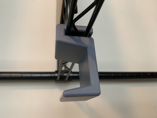 wire rack hook hanger by connerkierstead household office storage wirerack 3d print model - Mito3D