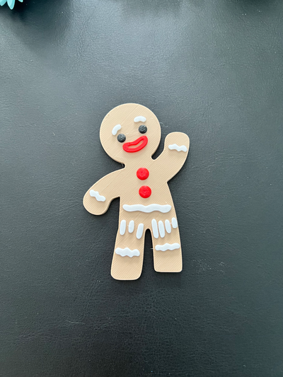 gingerbread man by dcprint household decor gingerbreadman christmass xmas pain epice noel 3d print model - Mito3D
