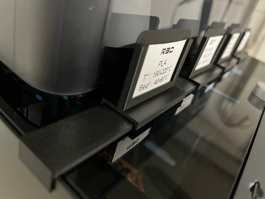 ams bobine étiquette système colle by print2repair 3d imprimante accessoires filament identification 3d print model - Mito3D