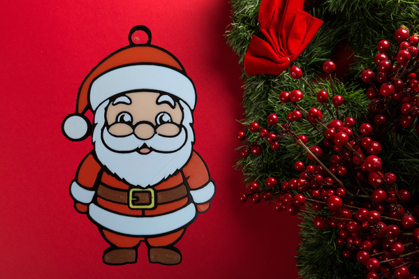 niedlich santa v2 by pex 3d haushalt dekor geschenk weihnachten navidad regalo dekoracion baum 3d print model - Mito3D
