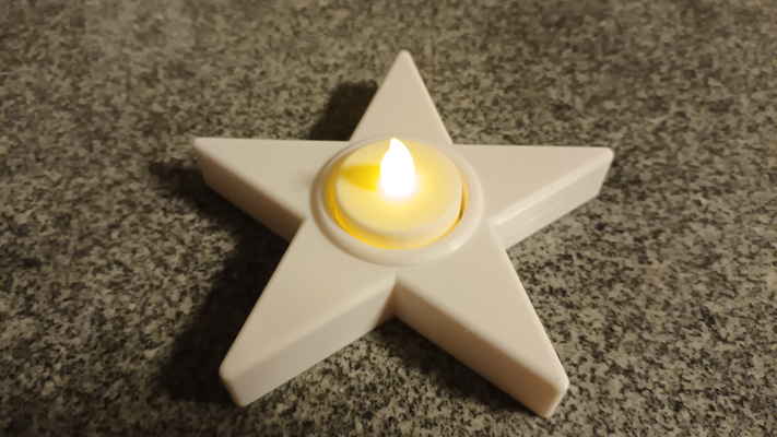 stern teelichthalter star teelichthalter by derextremehammy haushalt dekor teelicht teelicht weihnachten deko 3d print model - Mito3D