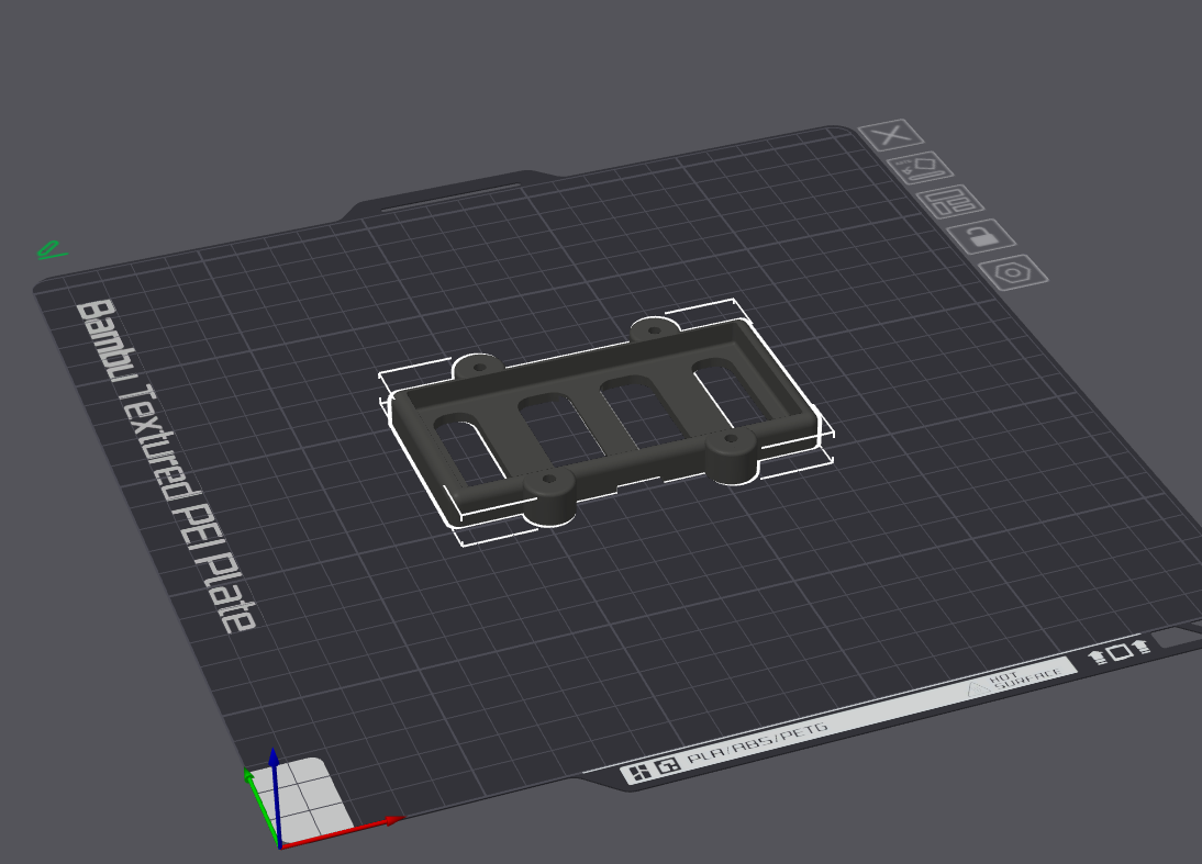 schumacher cougar shorty lipo holder by returntosender77 hobby & diy rc 3D print model - Mito3D