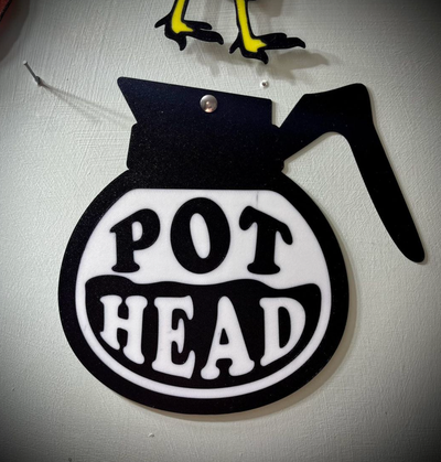 pot head coffee logo by wagzprintz art 2d wagz pothead 3d print model - Mito3D