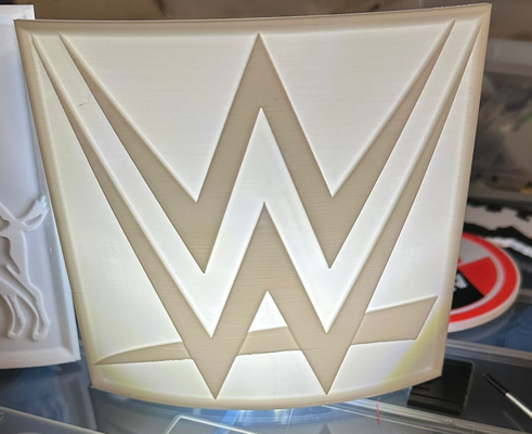 wwe litho by auro2k household decor raw wrestling 3d print model - Mito3D