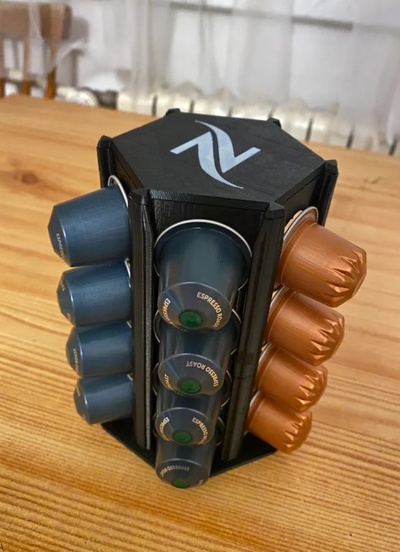 nespresso capsule titulaire soutien remixé by soukup273 ménage maison modèles porte 3d print model - Mito3D