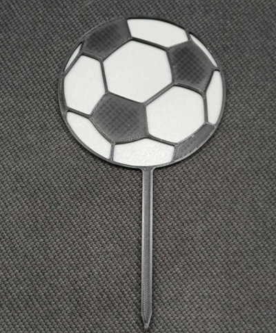 football balle gâteau topper by davevo ménage décor football 3d print model - Mito3D