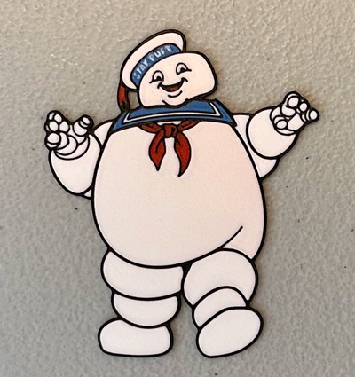 multicolor stay puft marshmallow man magnet by wotfan art 2d ghost busters 3d print model - Mito3D