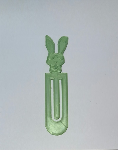 cooler hase lesezeichen by 3designmd 3d printer parts book bookmark easter easterbunny rabbit 3d print model - Mito3D