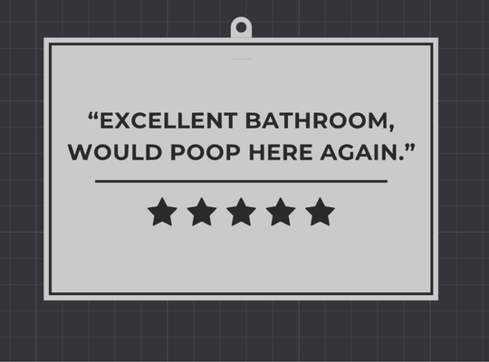 hc bathroom sign 01 by archiale household decor home homeaccessories house housedecor holder maker toilet bathroomgadget gadget wc poop stars review fivestars friends friend gift giftidea funny funnyhouse fun party partyaccessories partydecor family parties quotes quote restaurant apartment student students university joke jokes 3d print model - Mito3D