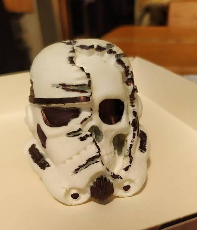 death trooper - pencil holder remixed by mcginnis83 household office starwars skull pen star wars bust stormtrooper penholder pencilholder drzak deathtrooper penholders drzaknafixy drzaknatuzky drzaknapera 3d print model - Mito3D