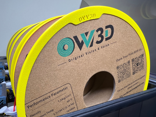 ovv3d 197mm bambu lab ams cardboard spool adapter by designcraft 3d printer accessories ow3d ovv ow filament 3d print model - Mito3D