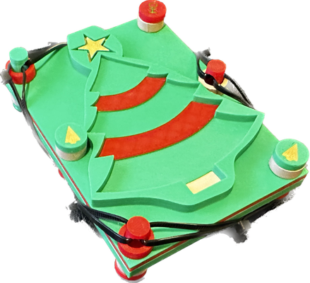 zip tie presente cartão suporte by highraven85 casa festividades idéia ideias titular vale natal árvore 3d print model - Mito3D