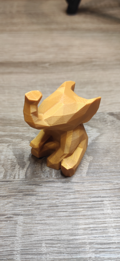 lowpoly l'éléphant by carlson art modèles poly décor maison campagne 3d print model - Mito3D