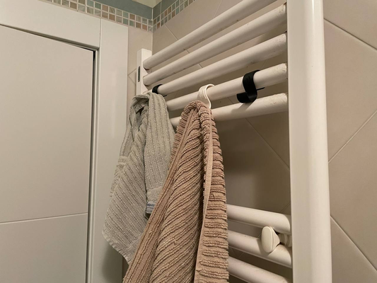 heathook - a sleek radiator-mounted robe hook warms towels robes perfect cozy by paolobonidesign fashion models radiator bathroom towel warmer 3d print model - Mito3D