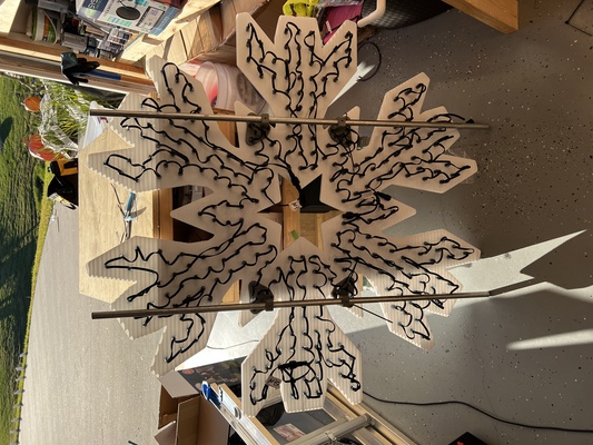 gilbert engineering xkf330 snowflake 1 2 emt mount by mrjoeyjiffy household garden christmas ws2812 rgb ws2811 pixels 12mmbulletpixel 3d print model - Mito3D
