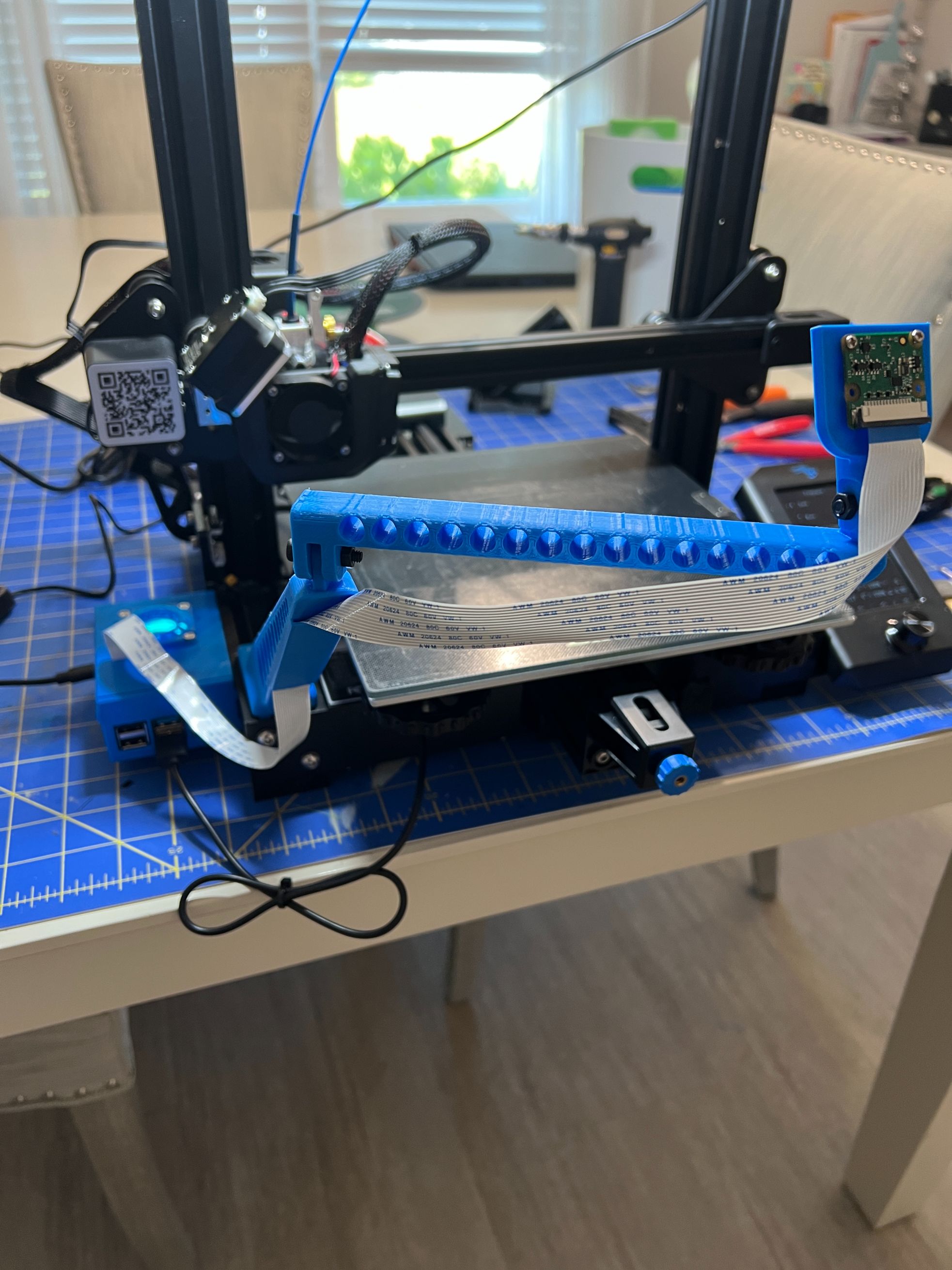 pi leva brazo extensión ender 3 carril montar by joeyjiffy 3d impresora accesorios 3D print model - Mito3D