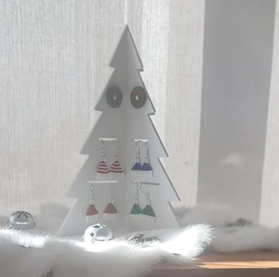 joalheria brinco ficar pé árvore by cartão gorjeta moda modelos jóias exibição natal brincos 3d print model - Mito3D