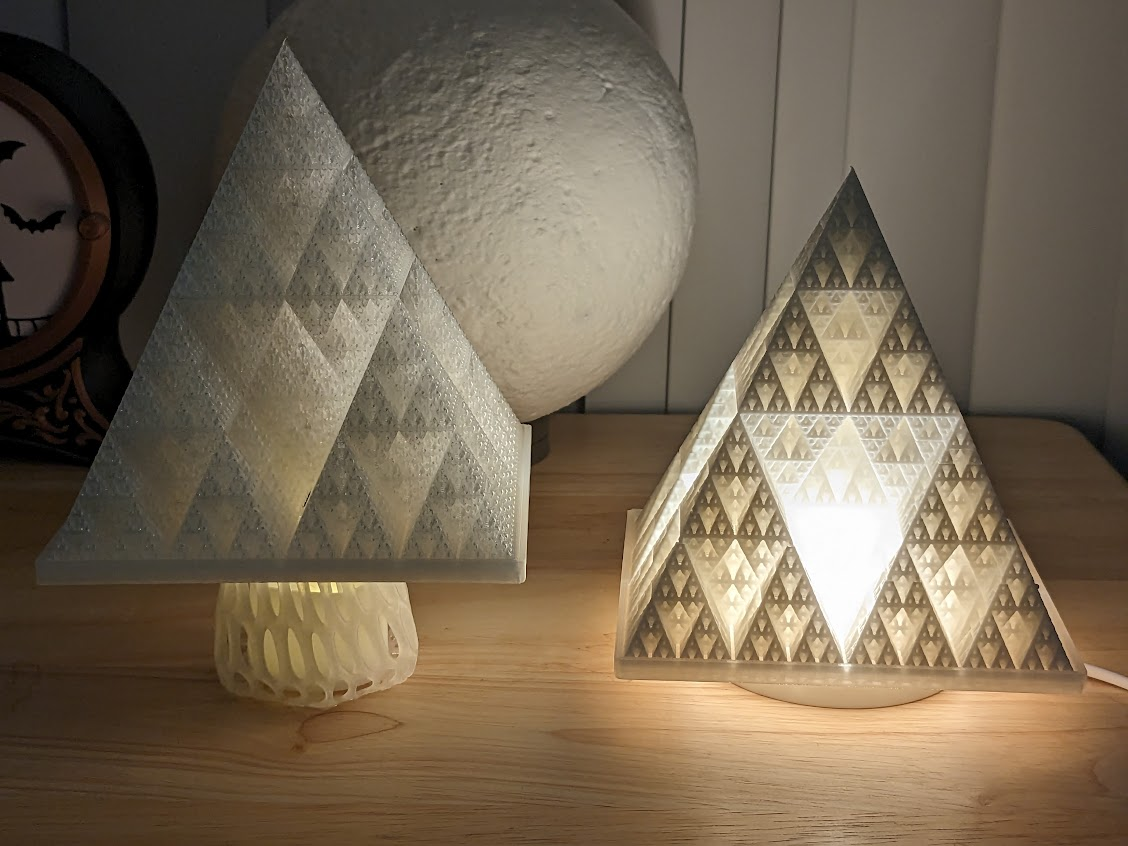 dekorativ zündete fraktal baum by knochen 427120 haushalt feierlichkeiten weihnachten urlaub dekor dekoration led lampe kit voronoi sierpinski design wettbewerb tee licht vase modus 3D print model - Mito3D