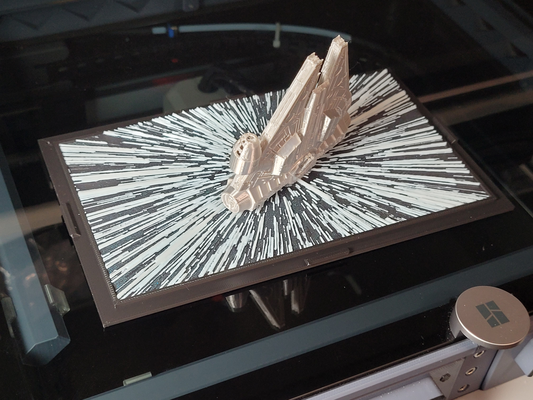 mur pendaison cadre of déchet by revhazlett art modèles millénaire faucon étoile guerres 3d print model - Mito3D