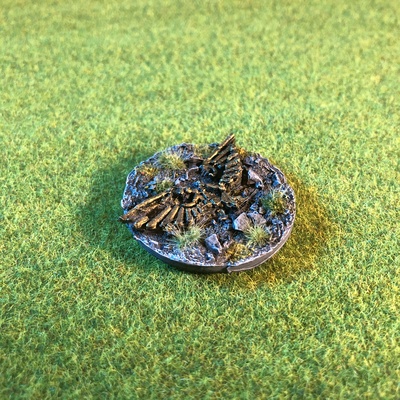 epic scale terrain broken aquila objective marker by fractalnoise miniatures miniature tabletop epic40k epicscale 3d print model - Mito3D