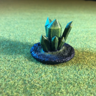 epic scale terrain giant crystal objective marker remixed by fractalnoise miniatures miniature tabletop epic40k epicscale 3d print model - Mito3D