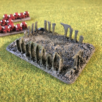 épique échelle terrain petit imperium ruines by bruit fractal miniatures miniature table epic40k epicscale warhammer40k 40k 3d print model - Mito3D