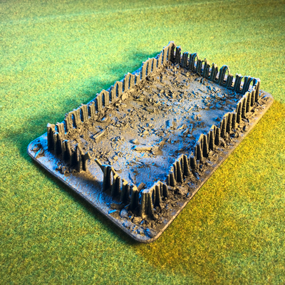 épico escala terreno grande imperio restos 1 by ruido fractal miniaturas épica epic40k mesa miniatura edificio 40k warhammer40k 3d print model - Mito3D