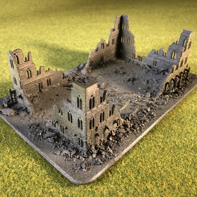 epico scala terreno grande basilica rovine by rumore frattale miniature miniatura tavolo impero edificio warhammer40k epic40k epicscale 3d print model - Mito3D
