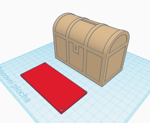 piggy bank - chest by ragnar 3d household decor 3d print model - Mito3D
