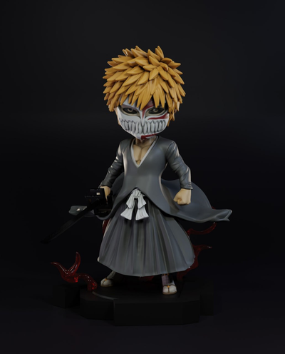 kurosaki ichigo mini by jasonvorxis50 miniatures eau javel creux 3d print model - Mito3D