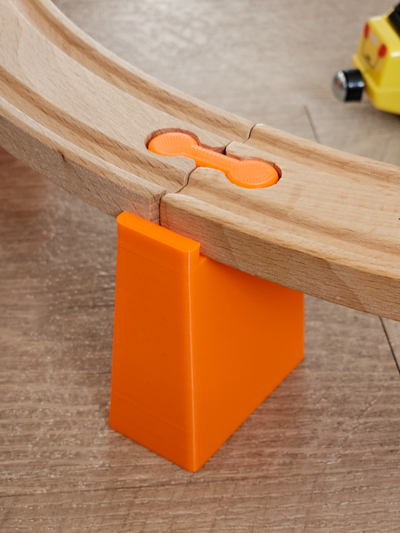pilar madera entrenar pistas by sergejbubko juguetes juegos rieles carril conjunto juguete 3d print model - Mito3D
