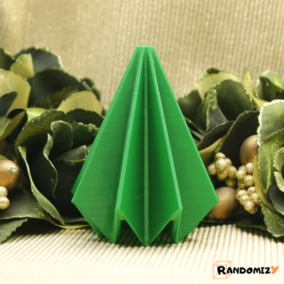 origami inspirado árvore enfeite 2 by randomizy casa festividades decoração natal natal enfeites 2023 decorações arvore suporte arte livre 3d print model - Mito3D