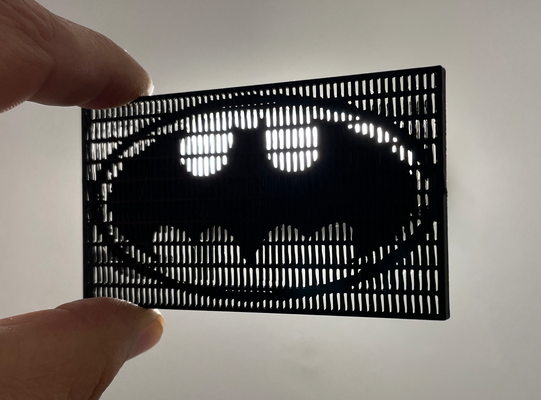 batman illusion carte by 3ddyfaber art panneaux logos texte gotham 3d print model - Mito3D