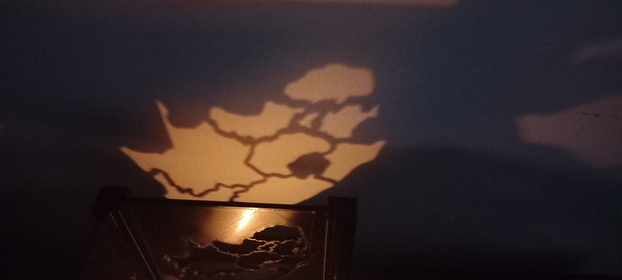 régional carte of sud afrique thé lumière titulaire soutien by jeandre forêt verte ménage décor bougie chauffe plat 3d print model - Mito3D