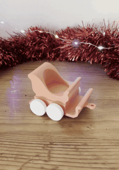 train by cj 3dprint household house models noel candle christmas toy sleigh jouet bougie xmas toytrain traintoy 3d print model - Mito3D