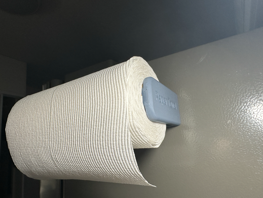 magnético papel toalha suporte by js 3d casa modelos 3d print model - Mito3D