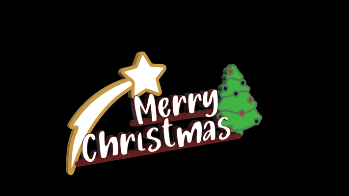 merry christmas sign by big simi household decor gift tree star color text holiday lettering festive typography xmas script seasonal writing calligraphy yuletide wording winter inscription message season's font joyful celebration wishes 3d print model - Mito3D
