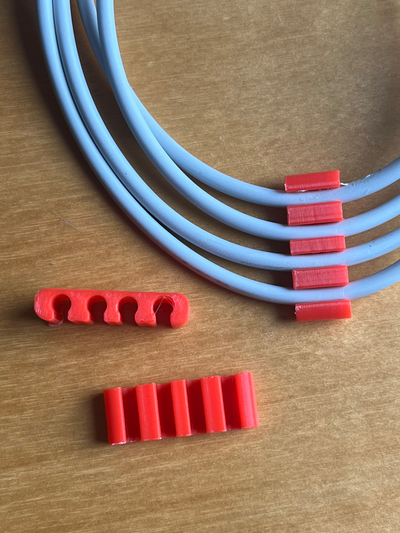 abrazaderas cable klein by erik 3d pasatiempo bricolaje diy usb kabel cabestro 3d print model - Mito3D