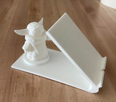 grogu phone stand by joshualoebenberg2 tools gadgets holder star wars mandalorian 3d print model - Mito3D