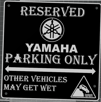 yammha estacionamiento señales by 3dprintwolf arte logos firmar fabricante muestra mc señal yamaha playtoz graciosa 3d print model - Mito3D