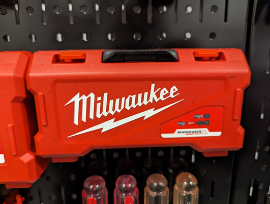 wall control - milwaukee bit holder box by jaxel tools organizers 3d print model - Mito3D