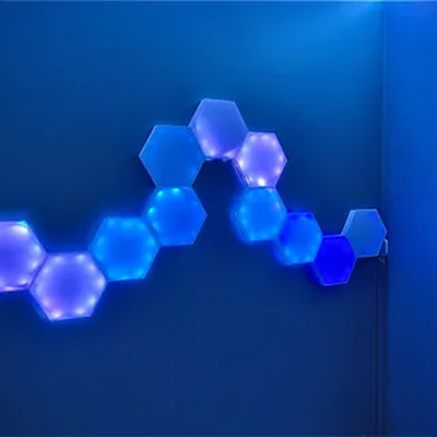 hexagone nano feuille lumières by impriméparjohn art modèles led 3d 3d print model - Mito3D