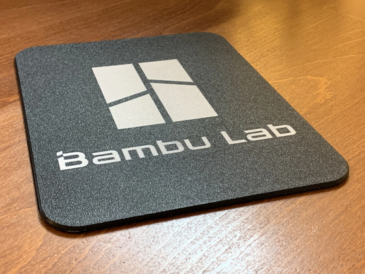 textured mouse pad bambu lab logo remixed by tinkershop household decor a1 mini 3d print model - Mito3D