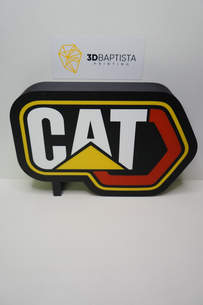 lagarta logotipo luz by 3d batista impressão casa decoração gato 3d print model - Mito3D