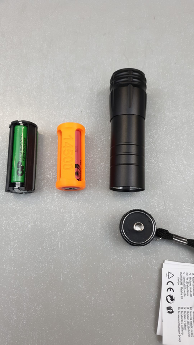 li-ion battery 14500 adapter flashlight by radekrac hobby & diy sport outdoors lithiumion 3d print model - Mito3D