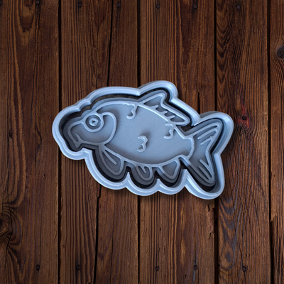 carpa biscoito cortador by imprimir design casa modelos peixe cozinhar 3d print model - Mito3D