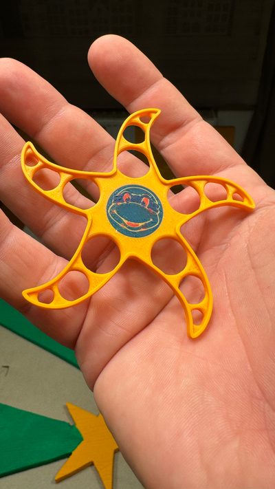 ninja tartaruga jogando estrela by habituado brinquedos jogos tartarugas brinquedo toque vôo voar objeto popular 3d print model - Mito3D