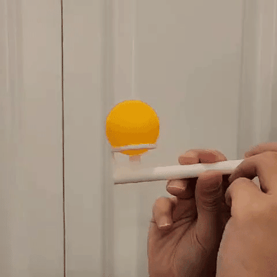 floating ping pong pipe by nokiri toys & games physics air fun learning science education 3d print model - Mito3D
