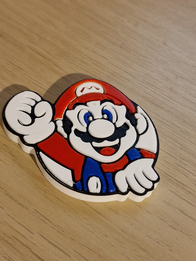 mario magnet by wickieprints art models nintendo bros 3d print model - Mito3D