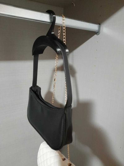bag holder by printmydesign fashion clothes bagholder house 3d print model - Mito3D